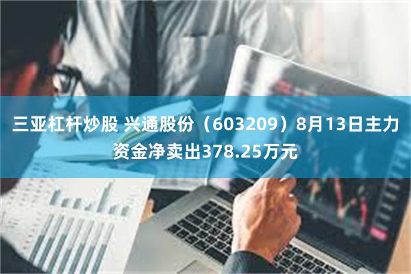 三亚杠杆炒股 兴通股份（603209）8月13日主力资金净卖出378.25万元