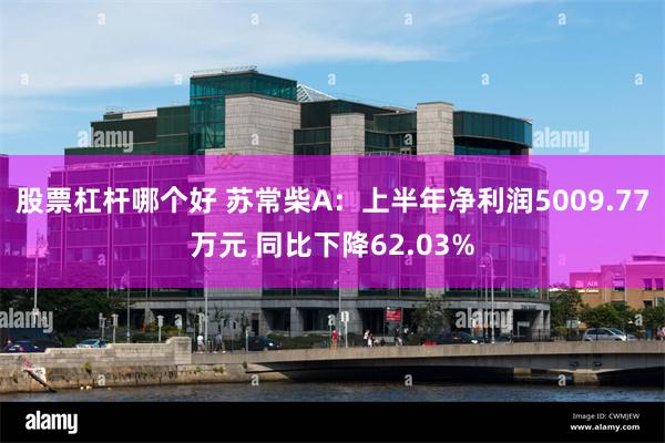 股票杠杆哪个好 苏常柴A：上半年净利润5009.77万元 同比下降62.03%