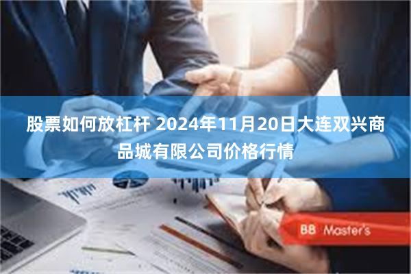 股票如何放杠杆 2024年11月20日大连双兴商品城有限公司价格行情