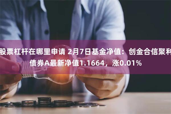 股票杠杆在哪里申请 2月7日基金净值：创金合信聚利债券A最新净值1.1664，涨0.01%